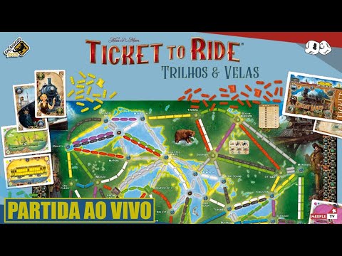 Ticket to Ride Trilhos e Velas Jogo de Tabuleiro Galapagos TTR005 na  Americanas Empresas