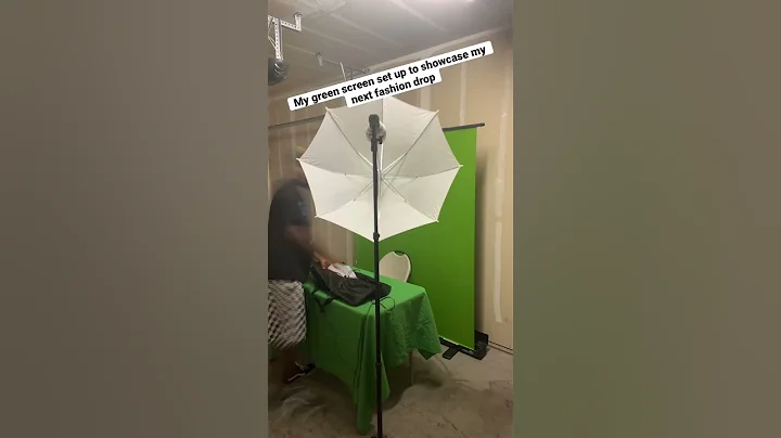 How I set up my green screen to make it look like I’m in a studio for my fashion drop #greenscreen