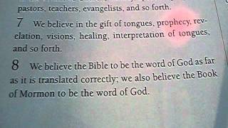 Eighth Article of Faith Song (LDS)