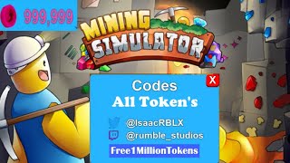 ALL *32* SECRET OP TOKENS CODES!! Mining Simulator | Roblox