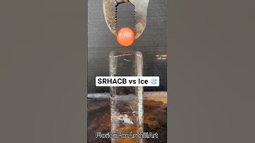 SRHACB vs Ice 🧊 #satisfying  #SRHACB #experiment #redhot #ice
