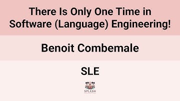 [SLE24] There Is Only One Time in Software (Language) Engineering!