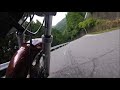 '74HONDA CB550フロントフォークの動き　峠道下り編