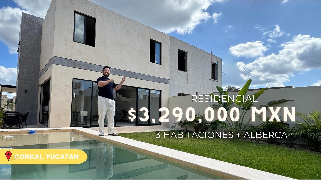 CASA en VENTA! EQUIPADA con PISCINA! Mejor precio de la zona! Conkal, Yucatan