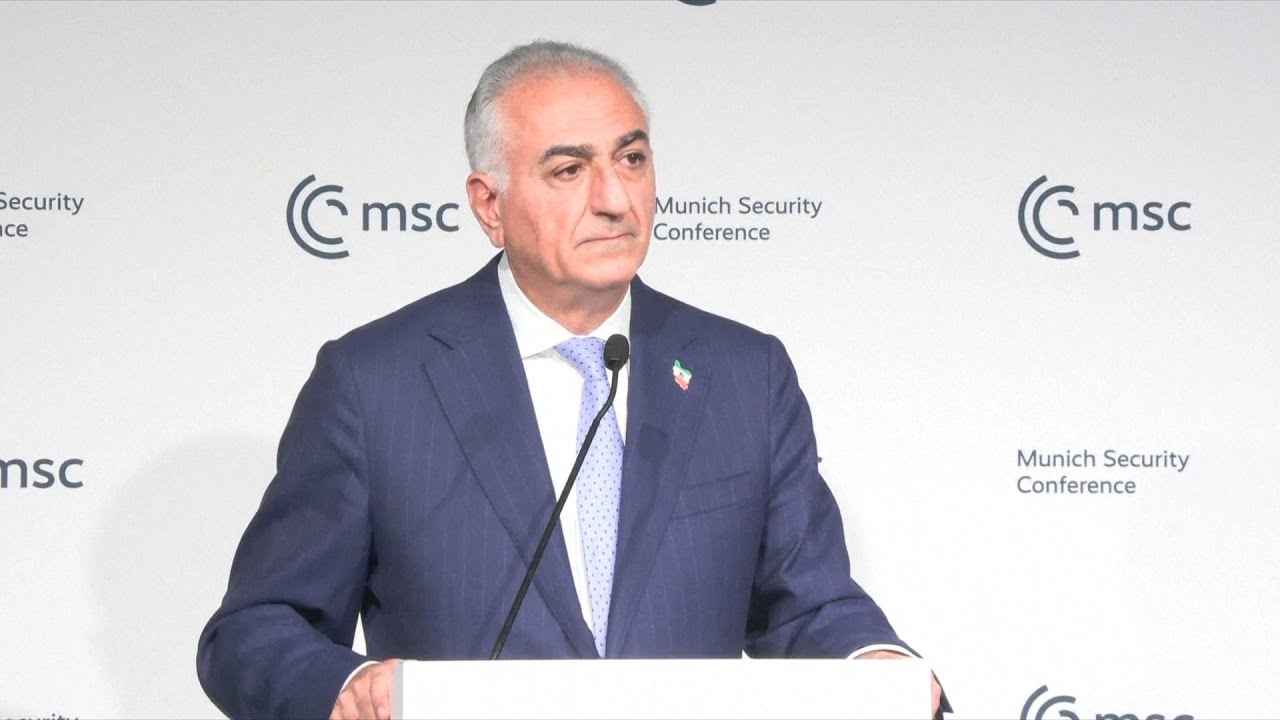 سخنرانی شاهزاده رضا پهلوی در نشستی خبری در کنفرانس امنیتی مونیخ