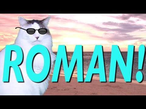 HAPPY BIRTHDAY ROMAN! - EPIC CAT Happy Birthday Song