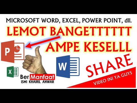 LEMOT BANGET‼️CARA MENGATASI MICROSOFT WORD EXCEL POWER POINT LAMBAT