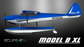 Eclipson Model B XL flight video - 3D printed seaplane