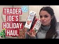 TRADER JOE&#39;S HOLIDAY HAUL | Peppermint Mocha + Heathy Eggnog