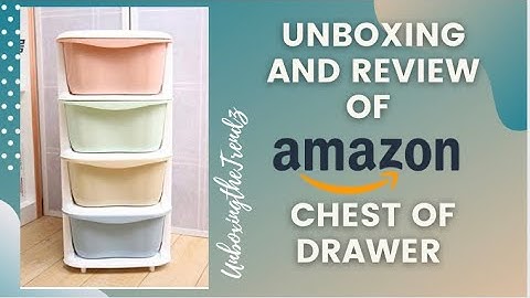 Unboxing and Review of AMAZON CHEST OF DRAWER || Kids Plastic Cupboard by Panther Overseas