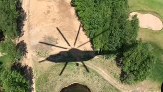 Mi-26T EW-300TF in flight over forest near Lipki, Belarus