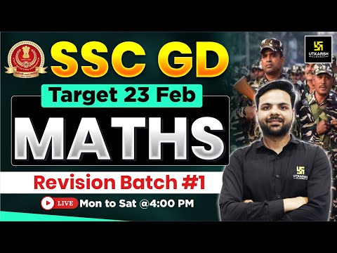SSC GD Revision Class 2026 | SSC GD Maths #1 | Maths Practice Set | Ashutosh Sir