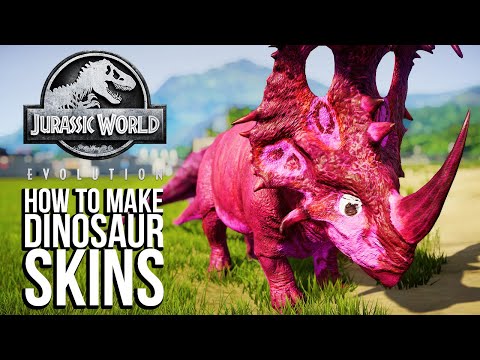 How To Make Your Own Dinosaur Skins In Jurassic World: Evolution - A BestInSlot Tutorial