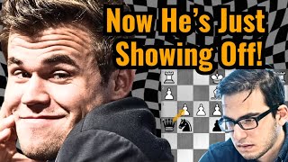 Magnus Sacrifices His Queen FOR FUN! Humiliating FLEX vs. 3000 Rated GM!