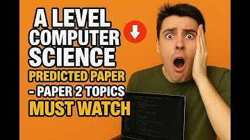 2025 A level Computer Science Predicted Paper OCR Paper 2 - Must watch!