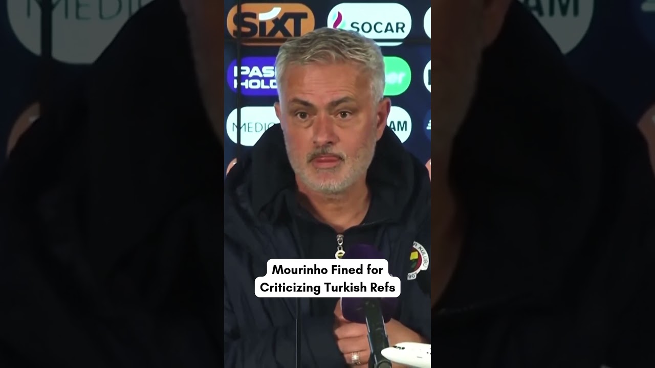 Fenerbahce’s Mourinho Fined and Suspended for Criticizing Officials | AD1G