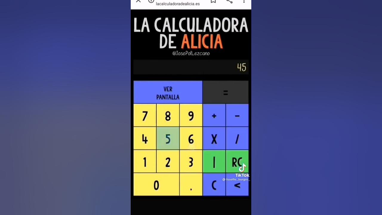calculadora alicia YouTube