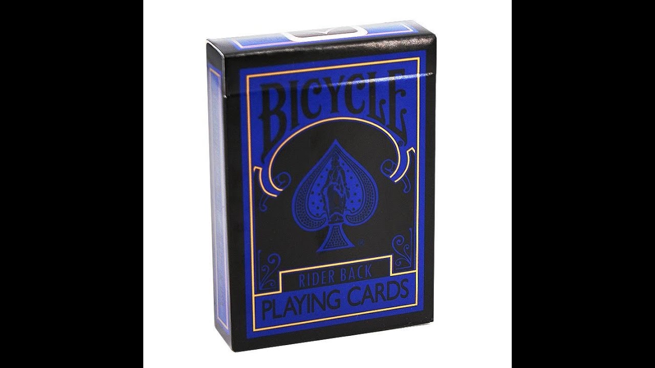 Bicycle Reverse Blue & Black Playing Cards - YouTube
