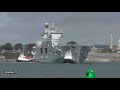 PHM ATLÂNTICO A140 (EX HMS OCEAN) LEAVES DEVONPORT FOR HER NEW HOME IN BRAZIL - 1st August 2018