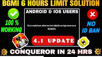 How To Play More Than 6 Hours In Bgmi | Android & Ios - Bgmi time limit problem solution vpn 2025 💯