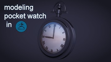 How to model  Pocket Watch  in ZBrush 2022.0.5 (real time tutorial)