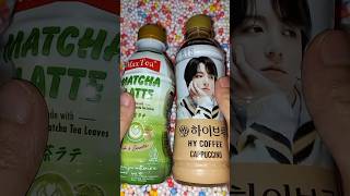menemukan max tea matcha latte dan hy coffee special Jungkook BTS dikardus #jajanan #jajan #hunting
