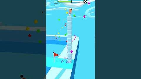 Cube Surfer Android and IOS Gaming Videos walkthrough #shorts