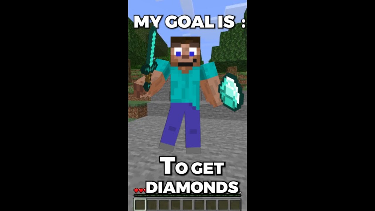 Minecraft, but I can't touch stone #shorts #minecraft