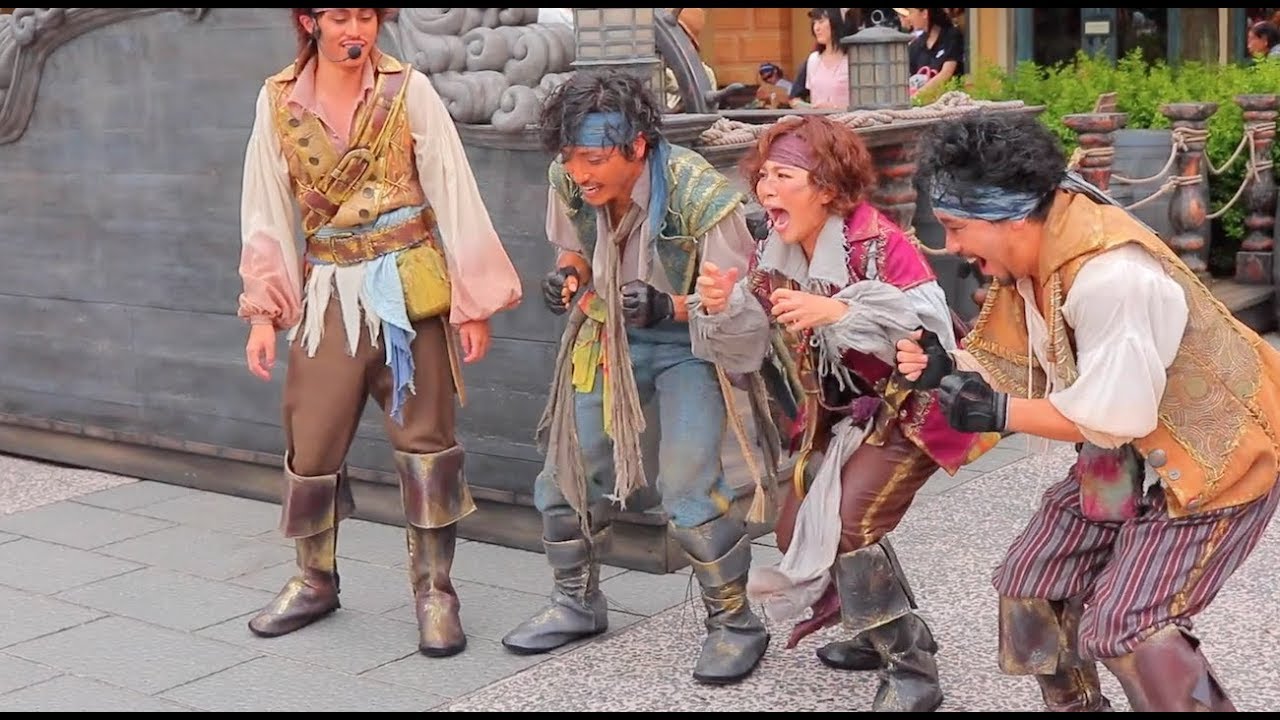 ピーター、チップ、ラビット「あぁぁぁぁい！解散！」トリック「楽しくなってるだけじゃねぇか」【海賊グリーティング2018】