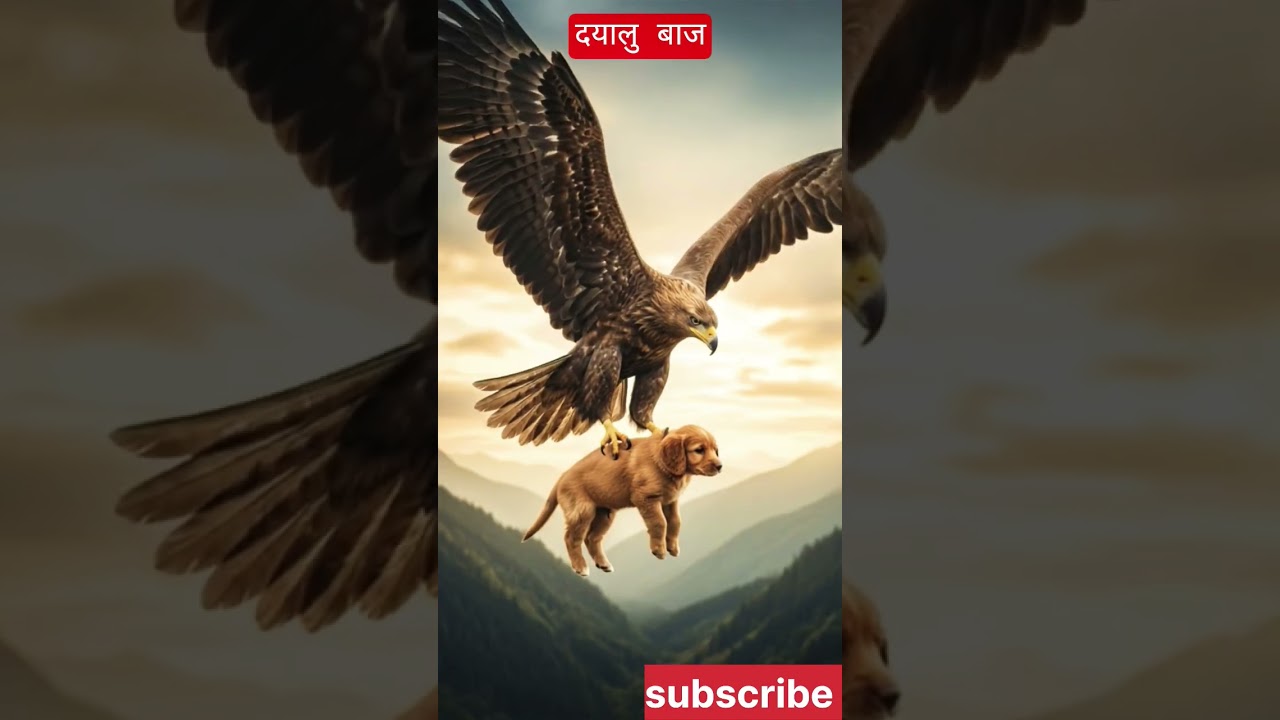 बाज़ डॉगी के बच्चे को उठा ले गया 😱 | Emotional Jungle Story | Short Video