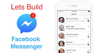 Swift: Facebook Messenger - Auto Layout Using Code or Programmatically (Ep 1) screenshot 4