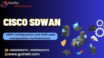 Cisco SDWAN--VRRP Configuration and OMP path manipulation via Preference