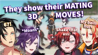 The Holostars EN boys really like to SHOW OFF their MATING MOVES in 3D! 💀【Holostars EN】