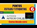 ESTILO y ETIQUETA de PUNTOS en CIVIL 3D 🔴(#6) Curso Completo de CIVIL 3D 2021