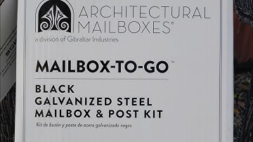 Architectural Mailboxes Mailbox to Go Galvanized Steel Mailbox and Post Kit - Review