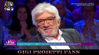 Gigi Proietti ospite a La vita in diretta (2018)