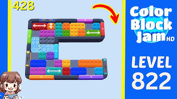 Color Block Jam Level 428 (822) Solution Walkthrough