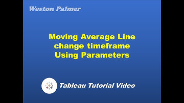 Tableau Tutorial - Moving Average Line Chart (WINDOW_AVG)