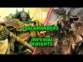 Imperial Knights vs Salamanders #battlereport #warhammer40k