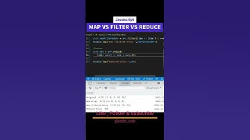 Interview Map vs Filter vs Reduce in Javascript #shorts