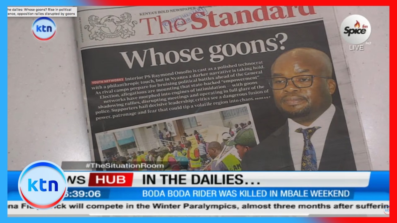In the dailies: Whose goons? Rise in political violence, opposition rallies disrupted by goons