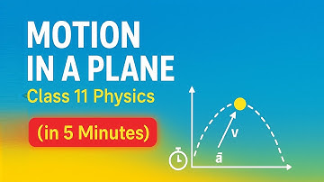Class 11 Physics Chapter 3 | Motion in a Plane | OneShot (in 5 Minutes)