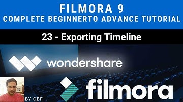 Filmora 9 Complete beginner to advance  tutorial -23-  Exporting timeline (Urdu)