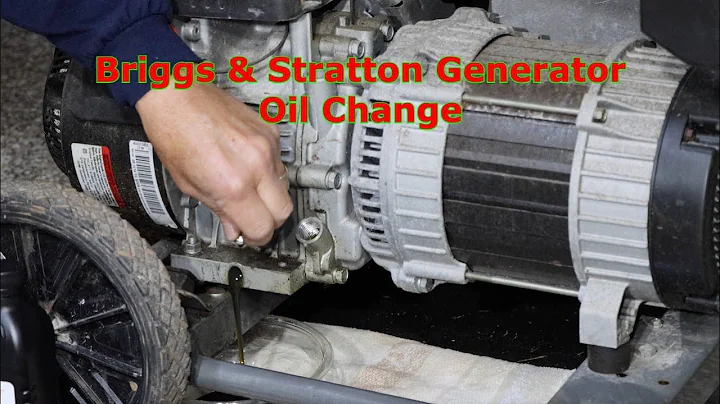 Easy Oil Change Guide for Briggs & Stratton Generators