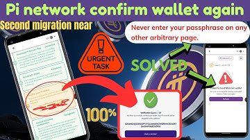 Pi network URGENT: confirm your pi wallet | pi step 3 solved || pi mail not received problem