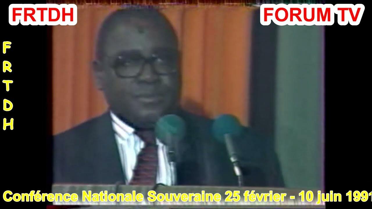 Conférence Nationale Souveraine de 1991 Justin KOUMBA dénonce la