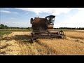 harvester of the ussr. Niva sk-5 of 1970  in action. summer, harves.combine