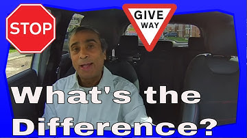 What is the difference between give way and a stop sign