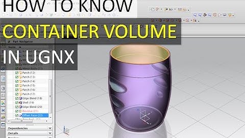 How to Find container volume at simple part using ugnx