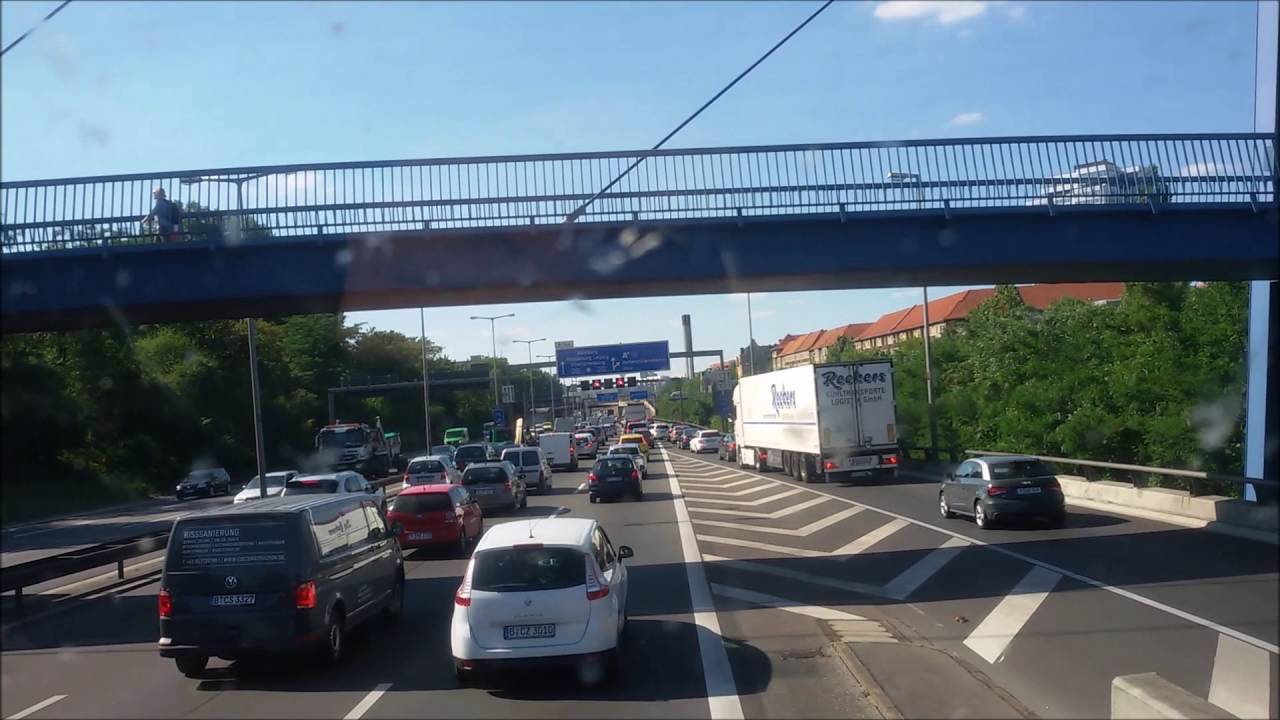 A 100 Berlin Stau Traffic Jam Berlin Youtube